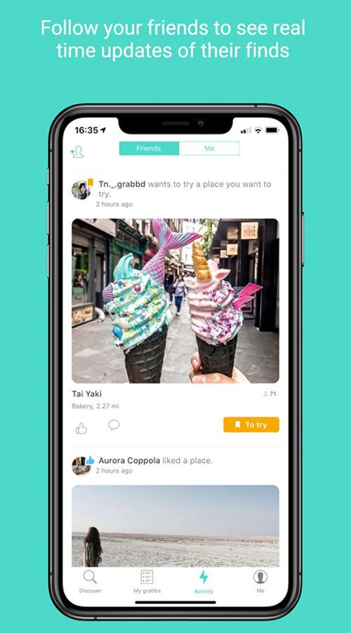 Grabbd - Social Foodie and Travel App screenshot 4